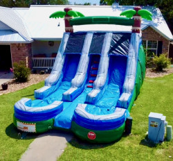 IMG 7788 1748619711 15' Tropical Green Waterslide XL (Item Exists)